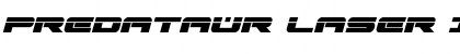 Download Predataur Laser Italic Italic Font Title Preview