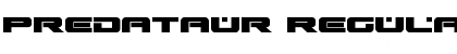 Download Predataur Regular Font Title Preview