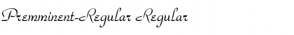 Download Premminent-Regular Regular Font Title Preview