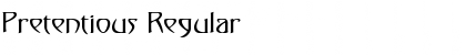 Download Pretentious Regular Font Title Preview