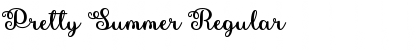 Download Pretty Summer Regular Font Title Preview