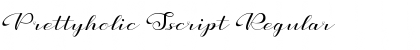 Download Prettyholic Sscript Regular Font Title Preview