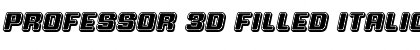 Download Professor 3D Filled Italic Font Title Preview