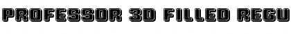 Download Professor 3D Filled Regular Font Title Preview