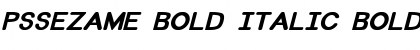Download PSSezame Bold Italic Bold Italic Font Title Preview