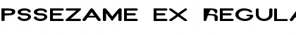 Download PSSezame Ex Regular Font Title Preview