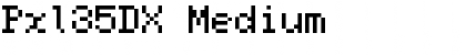 Download Pxl35DX Medium Font Title Preview