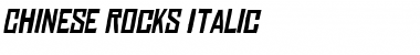 Download Chinese Rocks Italic Font Title Preview