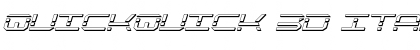 Download QuickQuick 3D Italic Italic Font Title Preview
