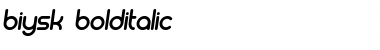 Download Biysk Bold Italic Font Title Preview