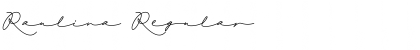 Download Raulina Regular Font Title Preview