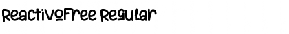 Download ReactivoFree Regular Font Title Preview