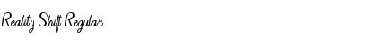 Download Reality Shift Regular Font Title Preview