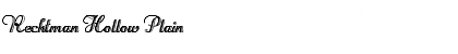 Download Rechtman Hollow Plain Font Title Preview