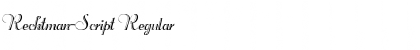 Download Rechtman-Script Regular Font Title Preview