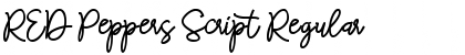 Download RED Peppers Script Regular Font Title Preview