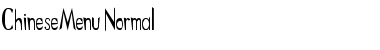 Download ChineseMenu Normal Font Title Preview