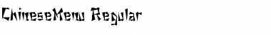 Download ChineseMenu Regular Font Title Preview
