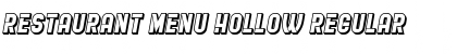 Download Restaurant Menu Hollow Regular Font