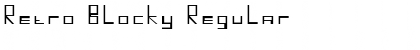 Download Retro Blocky Regular Font