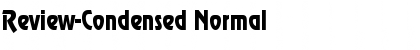 Download Review-Condensed Normal Font