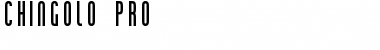 Download Chingolo Pro Regular Font Title Preview