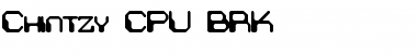 Download Chintzy CPU BRK Regular Font Title Preview