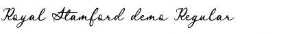 Download Royal Stamford demo Regular Font Title Preview