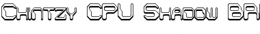 Download Chintzy CPU Shadow BRK Regular Font Title Preview