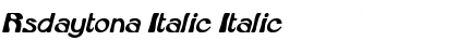 Download Rsdaytona Italic Italic Font Title Preview