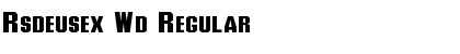Download Rsdeusex Wd Regular Font Title Preview