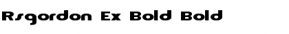Download Rsgordon Ex Bold Bold Font Title Preview