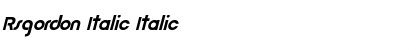 Download Rsgordon Italic Italic Font Title Preview