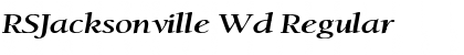 Download RSJacksonville Wd Regular Font Title Preview