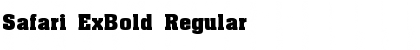 Download Safari ExBold Regular Font
