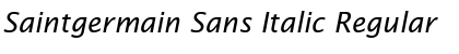 Download Saintgermain Sans Italic Font