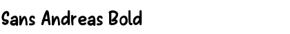 Download Sans Andreas Bold Font Title Preview
