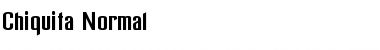 Download Chiquita Normal Font Title Preview