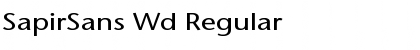 Download SapirSans Wd Regular Font Title Preview