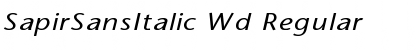 Download SapirSansItalic Wd Regular Font Title Preview