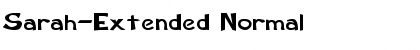 Download Sarah-Extended Normal Font Title Preview
