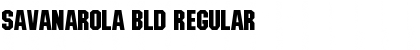 Download Savanarola Bld Regular Font Title Preview