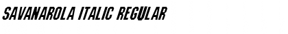Download Savanarola Italic Regular Font Title Preview