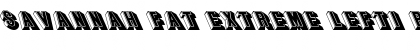 Download Savannah Fat Extreme Lefti Regular Font Title Preview