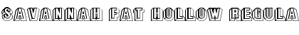 Download Savannah Fat Hollow Regular Font Title Preview