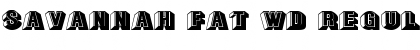 Download Savannah Fat Wd Regular Font Title Preview
