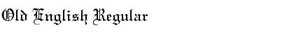 Download Old English Regular Font Title Preview