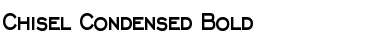 Download Chisel Condensed Bold Font Title Preview