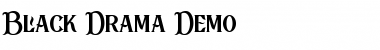 Download Black Drama Demo Regular Font Title Preview