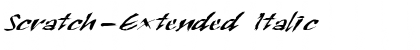 Download Scratch-Extended Italic Font